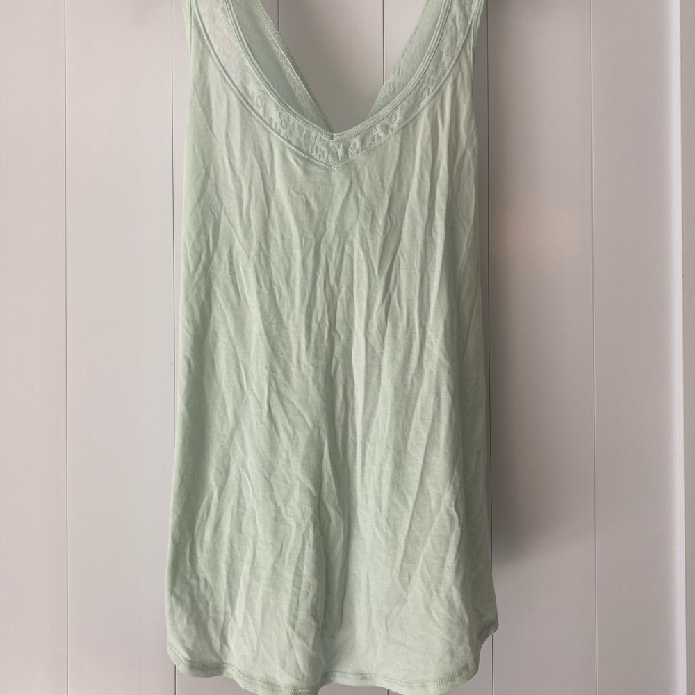 NWT Calia Lace Panel Tank Opal Blue Medium